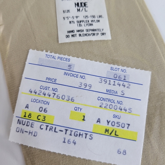 Womans 3 Pairs Corinna Hosiery by Newport News Nude Wine Gray Size Med/large - Picture 9 of 11